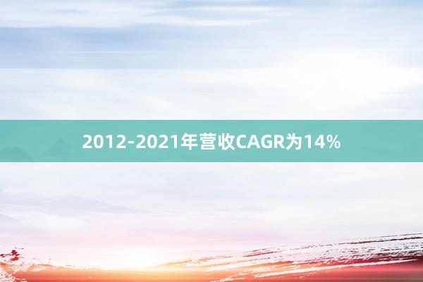 2012-2021年营收CAGR为14%
